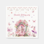 Betoverde Bos Fairy Bloemen Tuin Servetten (Voorkant)