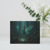 Betoverde Bos Fairy Fantasy Art Briefkaart (Staand voorkant)