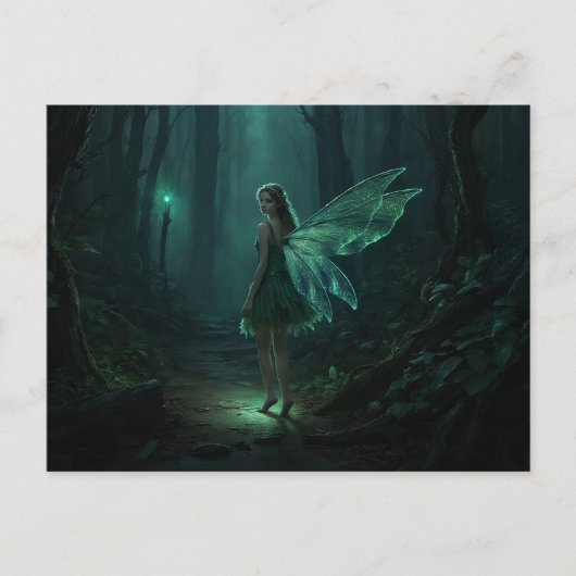 Betoverde Bos Fairy Fantasy Art Briefkaart (Voorkant)