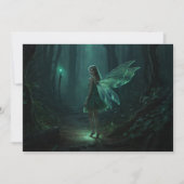 Betoverde Bos Fairy Fantasy Art Kaart (Voorkant)