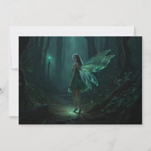 Betoverde Bos Fairy Fantasy Art Kaart (Voorkant)