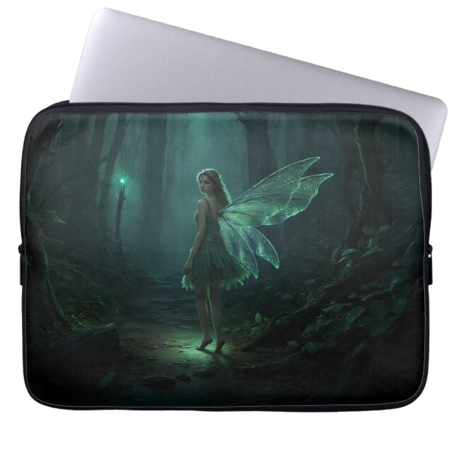 Betoverde Bos Fairy Fantasy Art Laptop Sleeve (Voorkant)