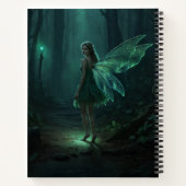 Betoverde Bos Fairy Fantasy Art Notitieboek (Achterkant)