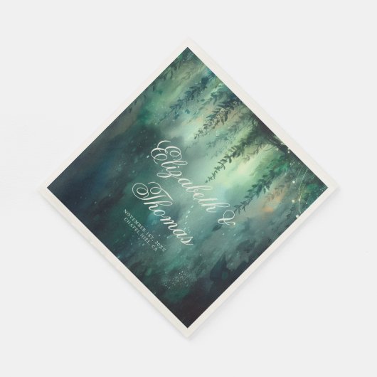 Betoverde Bos Fairy Lights Tuin Chique Bruiloft Servet (Hoek)