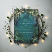 Betoverde Bos Fairy Lights Woodland bruiloft Save The Date