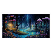 Betoverde Bos Fairy Tuin Magische Droomlandschap Perfect Poster (Voorkant)