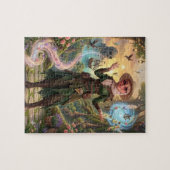 Betoverde Bos Fantasie Puzzel (Horizontaal)
