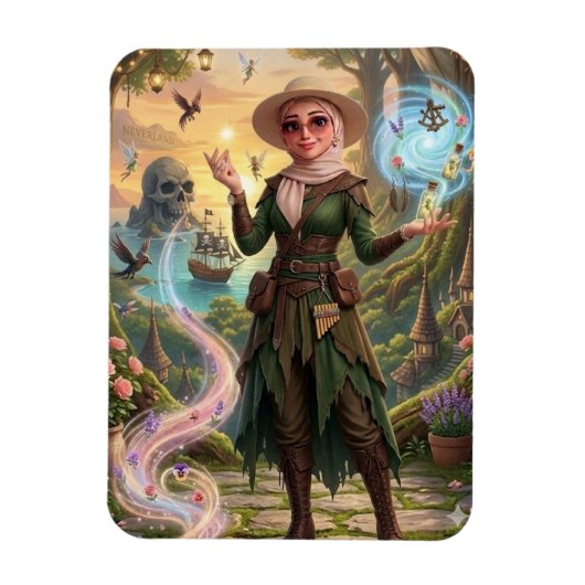 Betoverde Bos Fantasie Puzzel Magneet (Verticaal)