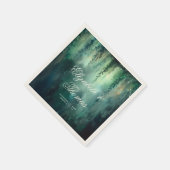 Betoverde Bos Fee Lichtjes Tuin Chic Bruiloft Servet (Hoek)