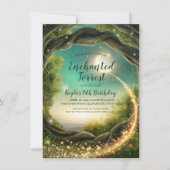 Betoverde Bos, Glitter Uitnodigingen (Voorkant)