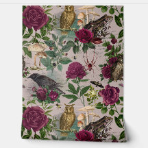 Betoverde Bos Goblincore Roze Behang