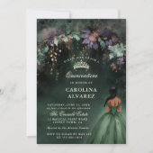 Betoverde Bos Greenery Arch Magical Quinceanera Kaart (Voorkant)