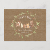 Betoverde Bos Hartelijk Dank Briefkaart (Voorkant)