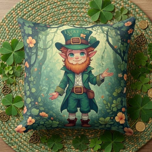 Betoverde Bos Kabouter Geluks nursery decor Kussen