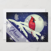 Betoverde bos kardinaal kerst Kaart (Voorkant)