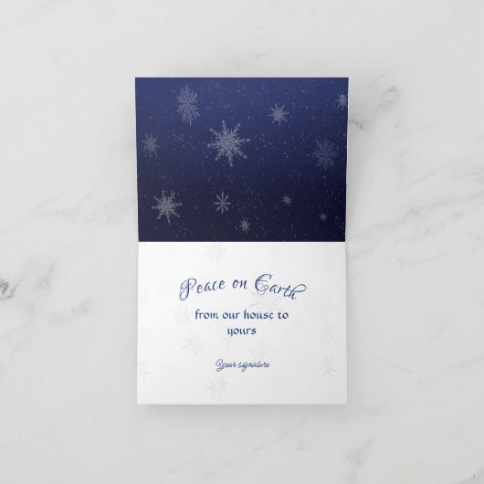 Betoverde bos kardinaal kerst Kaart (Binnen)