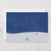 Betoverde bos kerstavond vakantie Kaart (Achterkant)