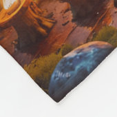 Betoverde Bos Ketel Onder het Maanlicht Fleece Deken (Hoek)