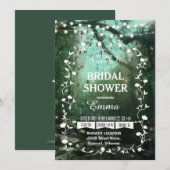 Betoverde Bos Lights Rustiek Vrijgezellenfeest Kaart (Voorkant / Achterkant)