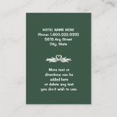 Betoverde Bos Lights Rustieke Bruiloft Enclosure Informatiekaartje (Achterkant)