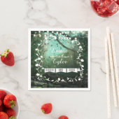 Betoverde Bos Lights Rustieke Bruiloft Servetten (Insitu)