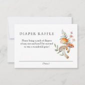 Betoverde Bos Luier Raffle Behuizing Kaart (Voorkant)