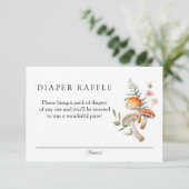 Betoverde Bos Luier Raffle Behuizing Kaart (Staand voorkant)