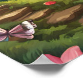 Betoverde Bos Magic Mushroom Trappen Poster (Hoek)