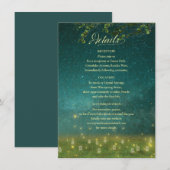 Betoverde Bos Mason Jar Rustieke Bruiloft Informatiekaartje (Voorkant / Achterkant)