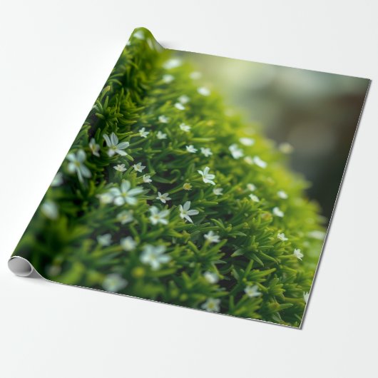 Betoverde Bos Mos Lente Cadeaupapier (Uitgerold)