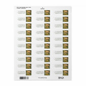 Betoverde bos paddenstoelen etiket (Full Sheet)