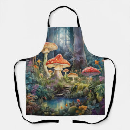 Betoverde Bos Paddenstoelen | Mystieke Fantasie Schort