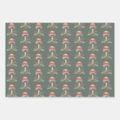 Betoverde Bos Paddestoel Paddestoel Inpakpapier Vel (Voorkant 3)