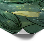 Betoverde Bos Pixie Fairy Slapen Bloem Petal Poster (Hoek)