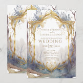 Betoverde Bos Portal Bruiloft Kaart (Voorkant / Achterkant)