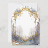 Betoverde Bos Portal Bruiloft Kaart (Achterkant)