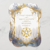 Betoverde Bos Portal heidense bruiloft Kaart (Voorkant / Achterkant)