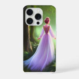 Betoverde Bos Prinses Paarse Jurk Esthetiek  iPhone 15 Pro Case