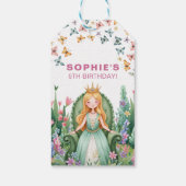 Betoverde Bos Prinses Verjaardag Cadeaulabel (Achterkant)