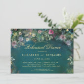 Betoverde Bos Rozen Sprookje Repetitie Diner Kaart (Staand voorkant)