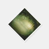 Betoverde bos rustieke betoverde bruiloft servette servetten (Hoek)