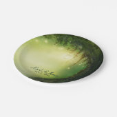 Betoverde bos rustieke bruiloft receptie papieren bordje (Gekanteld)