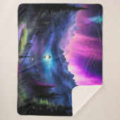 Betoverde bos sherpa deken (Voorkant)