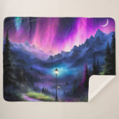 Betoverde bos sherpa deken (Voorkant (horizontaal))