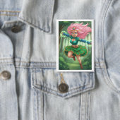 Betoverde Bos Sprint – Anime Fantasie Karakter Button (Insitu)