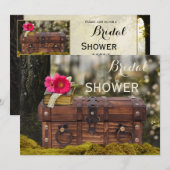 Betoverde Bos Tuin Bruids Douche Uitnodiging (Voorkant / Achterkant)