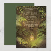 betoverde bos vader dochter dans uitnodiging (Voorkant / Achterkant)