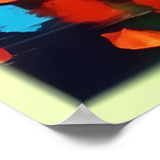 Betoverde bos zonsondergang poster (Hoek)