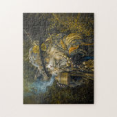 Betoverde bosalchemistkat legpuzzel (Verticaal)