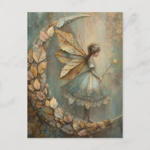 Betoverde Bosbladfee Aquarel Fantasie Briefkaart